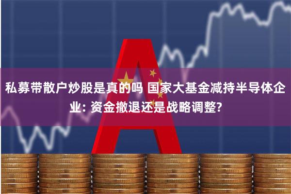 私募带散户炒股是真的吗 国家大基金减持半导体企业: 资金撤退还是战略调整?
