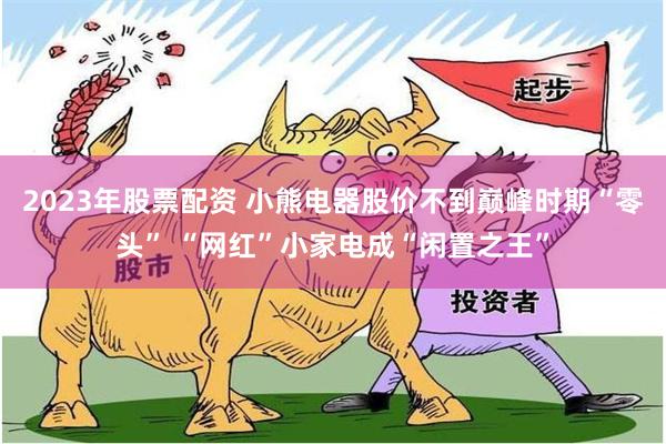 2023年股票配资 小熊电器股价不到巅峰时期“零头” “网红”小家电成“闲置之王”